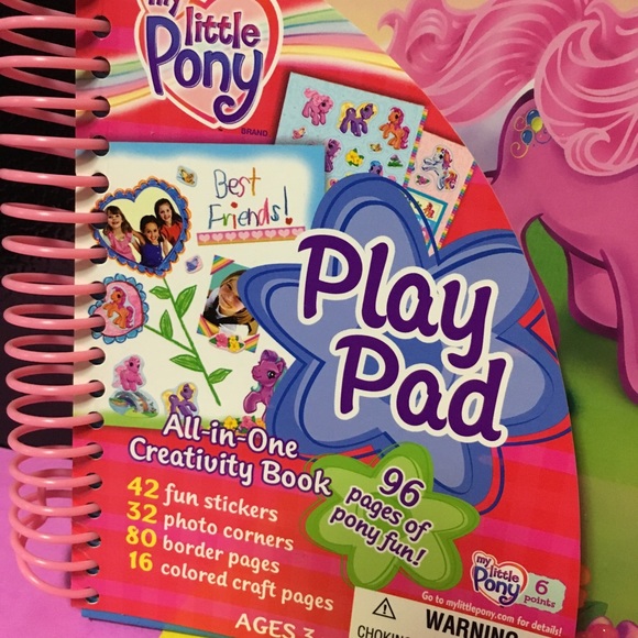 MY LITTLE PONY G3 NWT VTG 2004 Play Pad & Stamps NEW - Picture 2 of 8